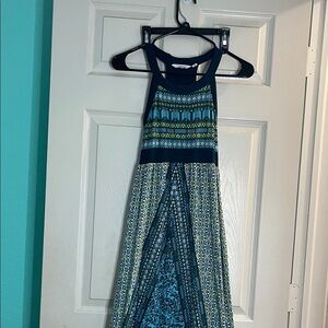 Athleta Dress with Blue and Green Patterns